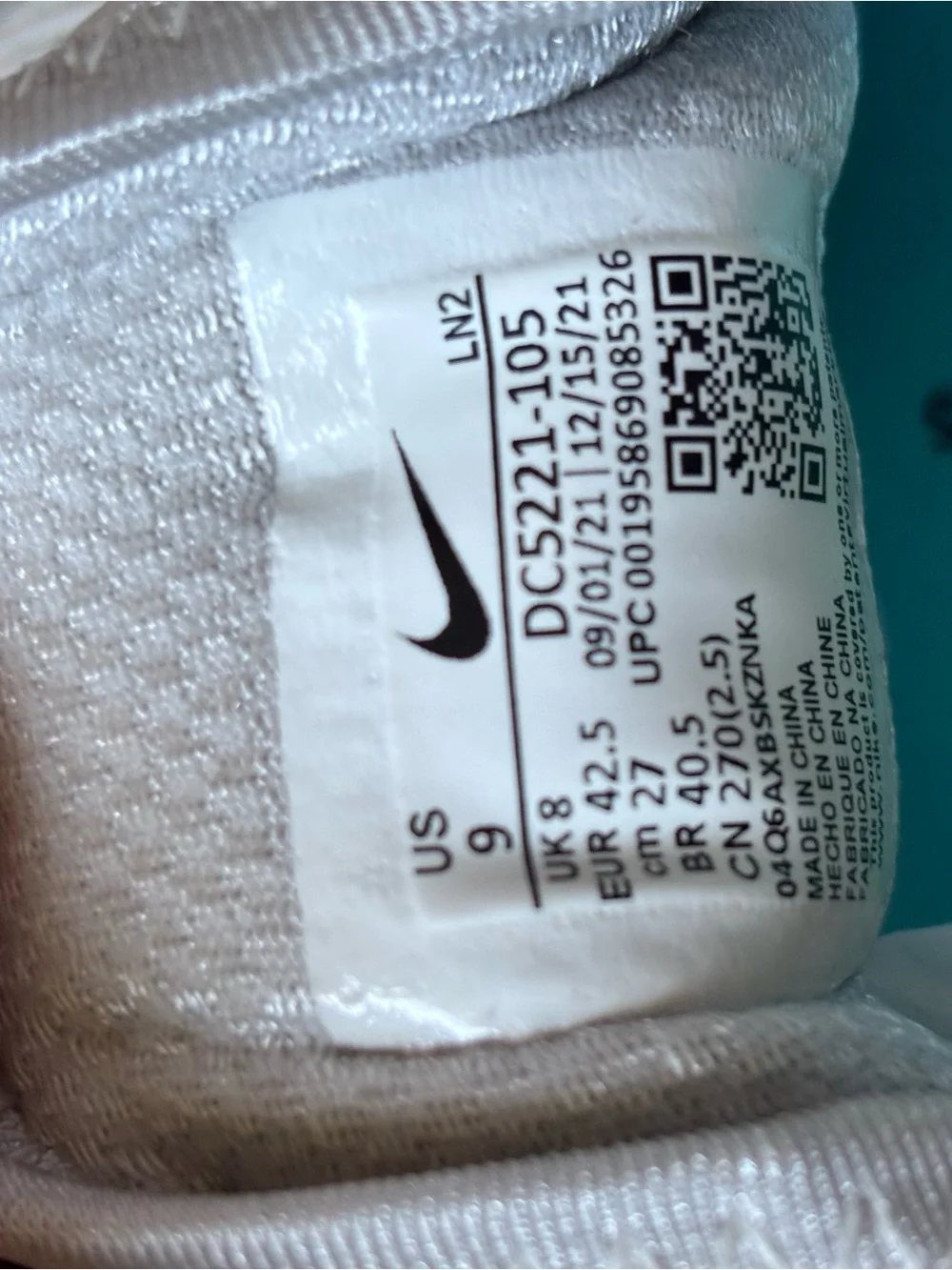 Nike Air Zoom Infinity Tour Next White & Green Golf Shoes Sz 9 - Picture 2 of 7